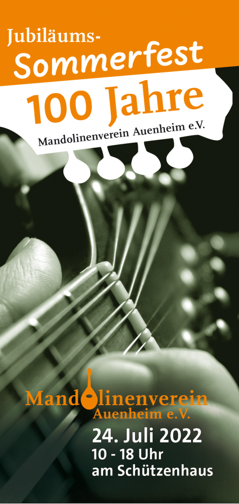 100-jähriges Jubiläum Flyer